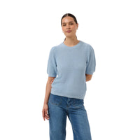 Kaffe Womens KAvivian Knit Pullover Blue Fog