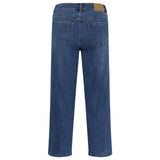 Kaffe Womens Jeans Brook HW Cropped Medium Blue Denim