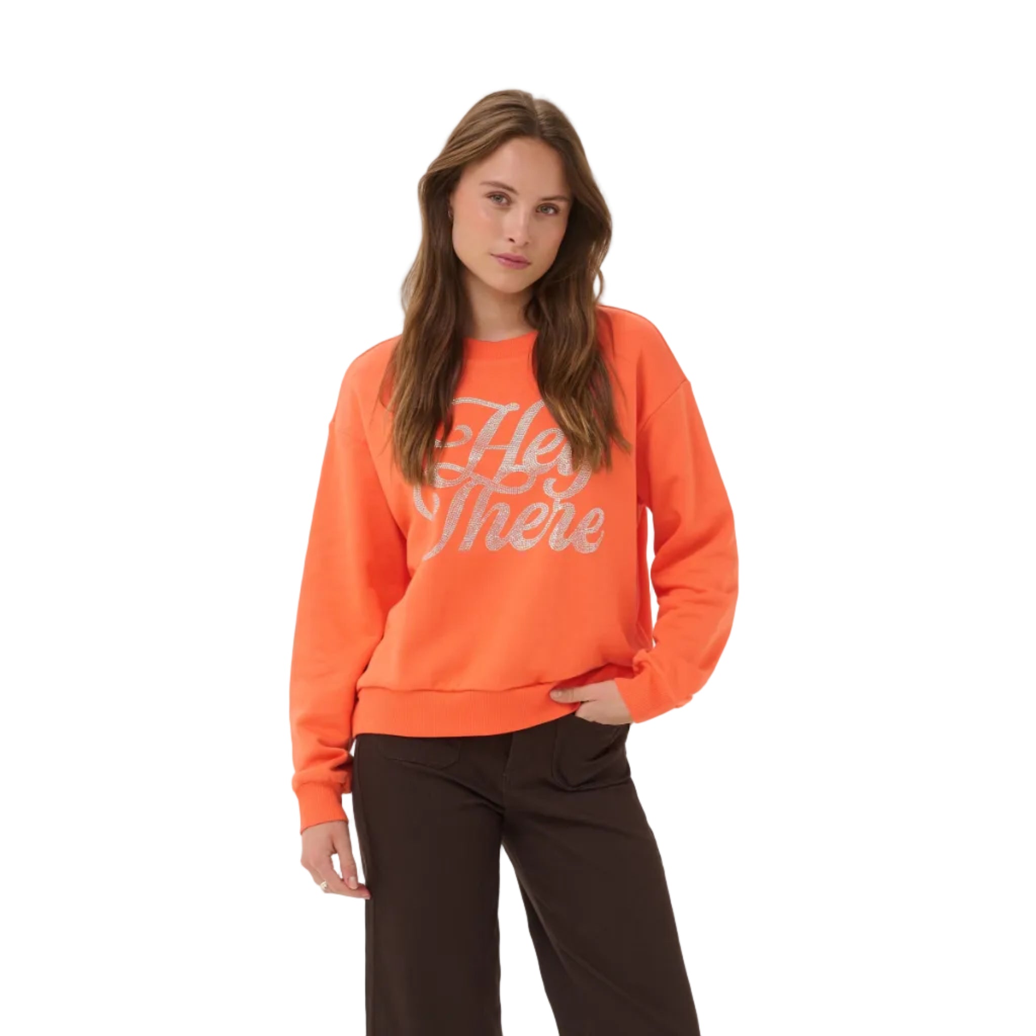 Kaffe Womens KArosita Sweatshirt Tigerlily