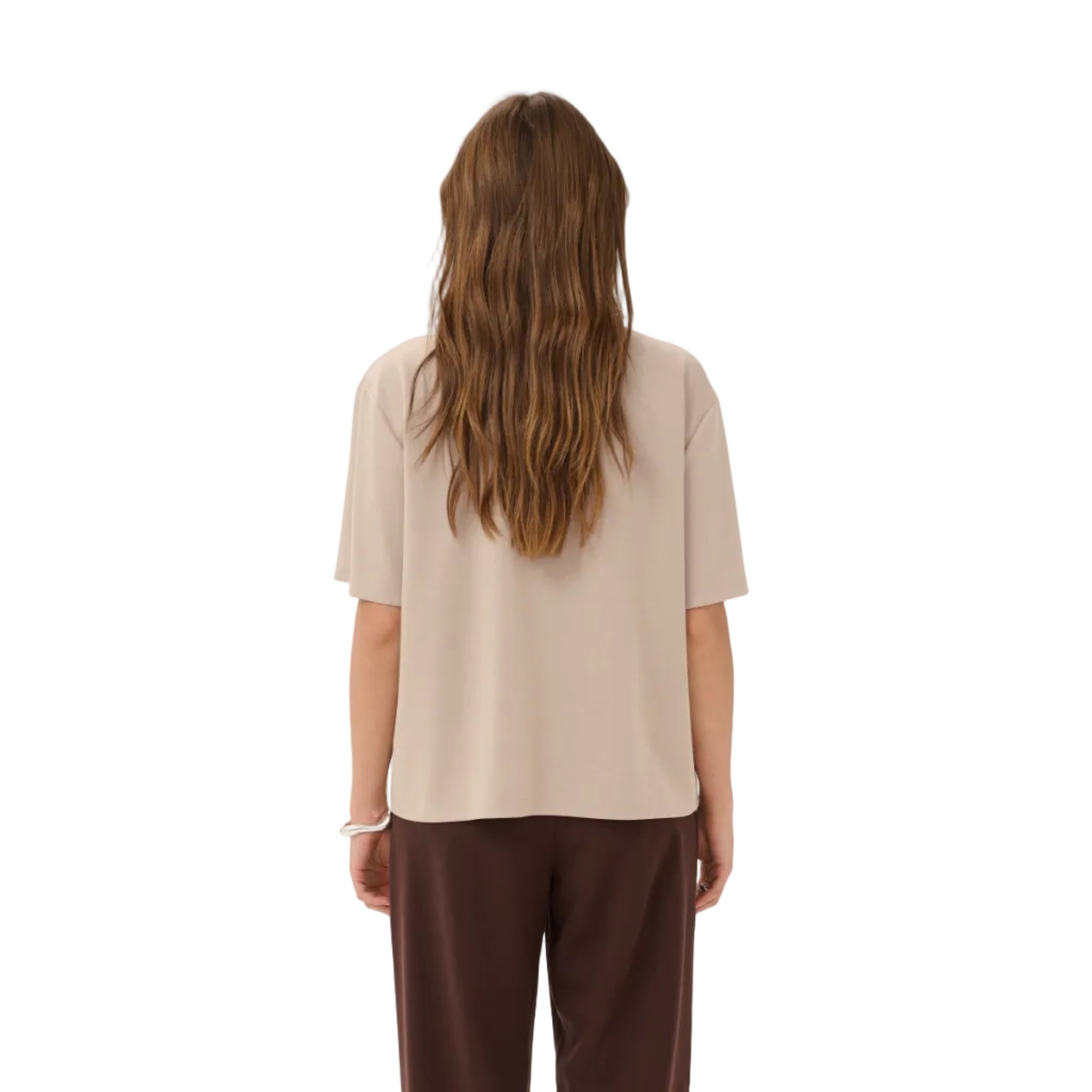 Kaffe Womens KAharmony T-Shirt Feather Grey