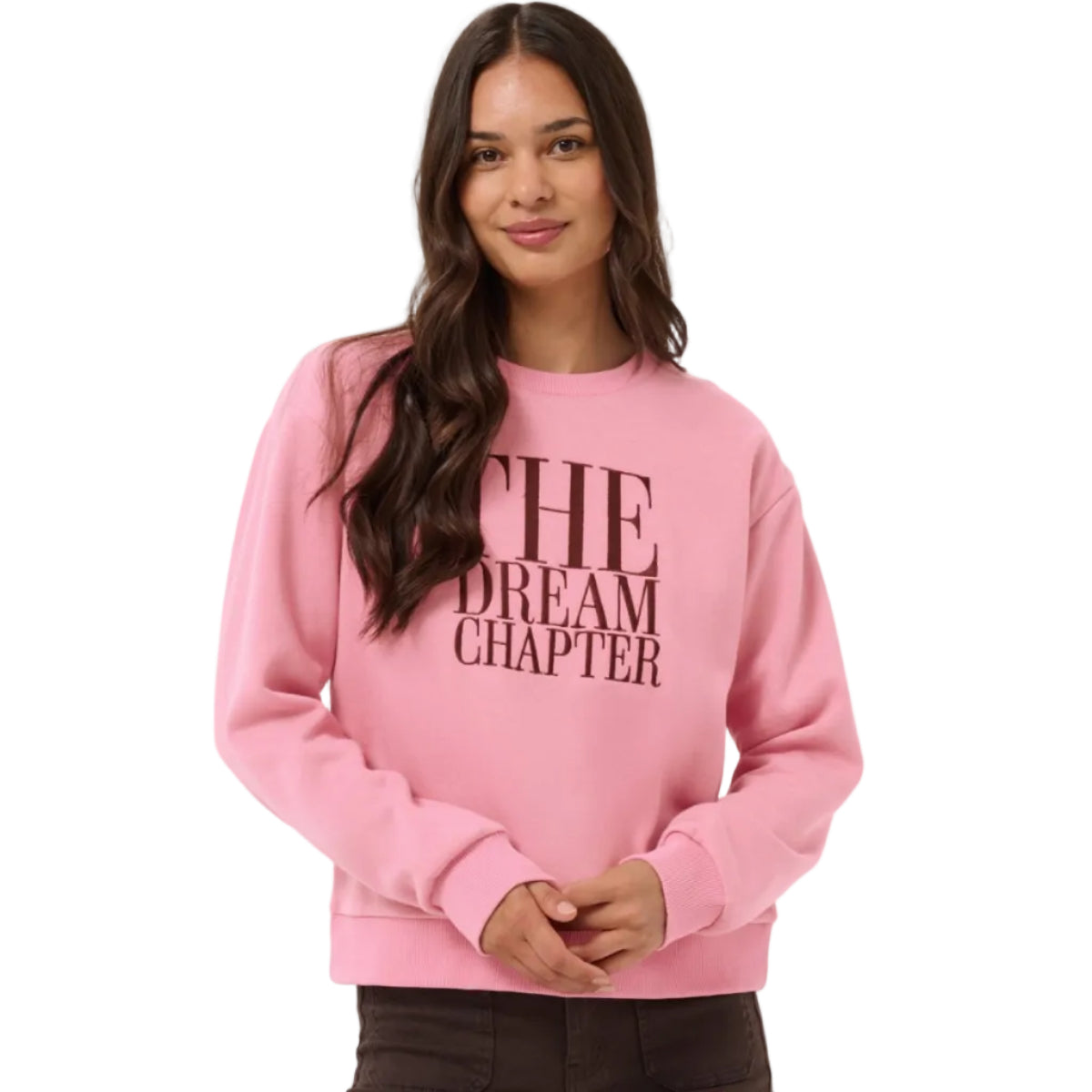 Kaffe Gisele women's wild rose pink sweatshirt