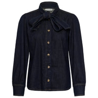 Kaffe Womens Denim Shirt KAMolly Raw Blue Denim