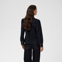 Kaffe Womens Denim Shirt KAMolly Raw Blue Denim