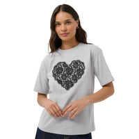 Kaffe Womens T-Shirt KAgloria Grey Melange