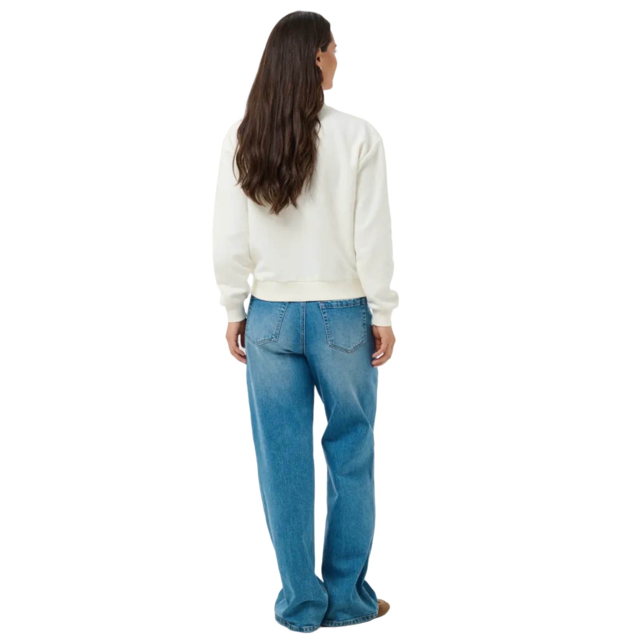 Kaffe Womens Sweatshirt Deliva Whisper White