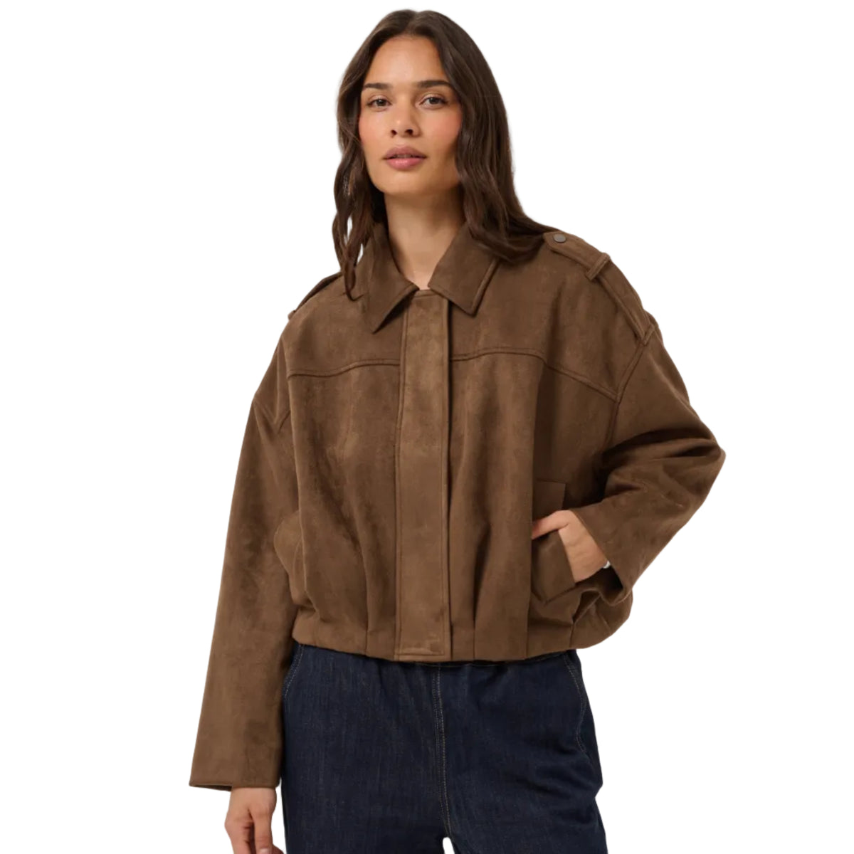 Kaffe Galilea women's carafe suedette jacket