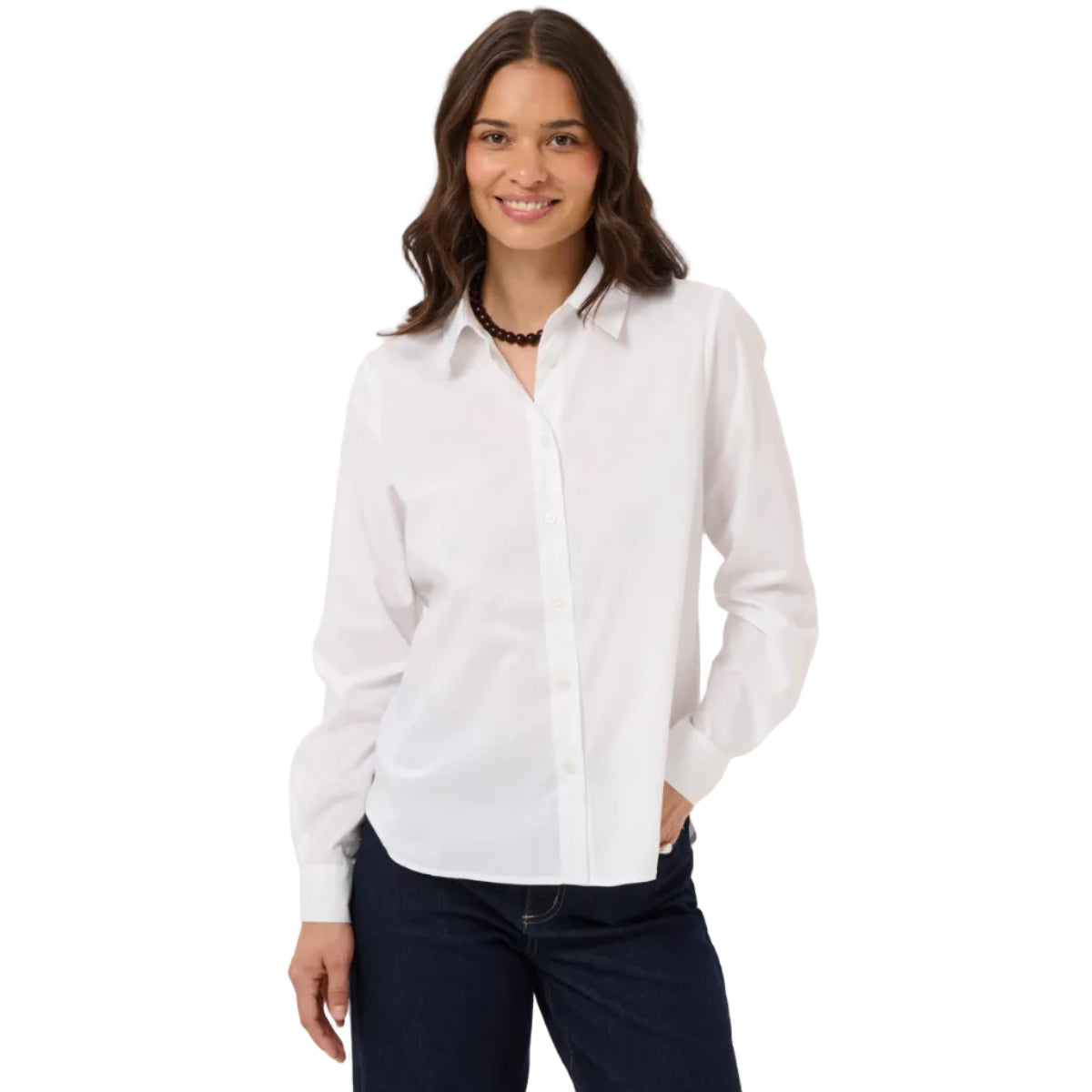Kaffe Womens Shirt KAGeorgia Optical White