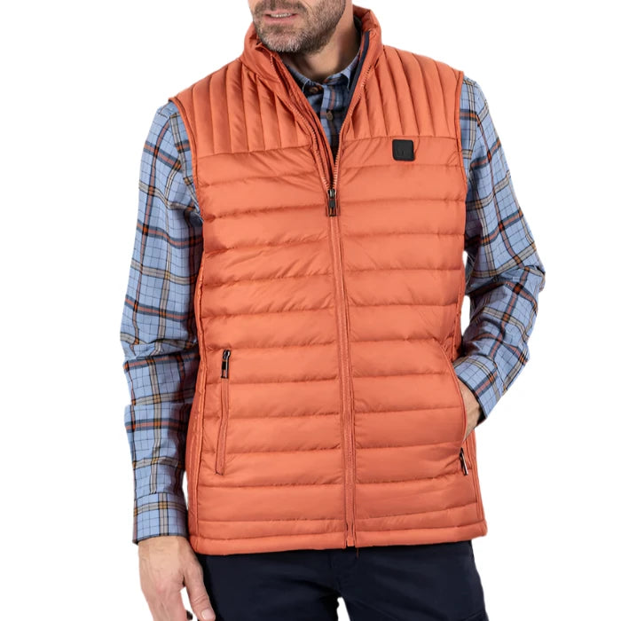 Pre End Mens Charlie Vest Burnt Clay