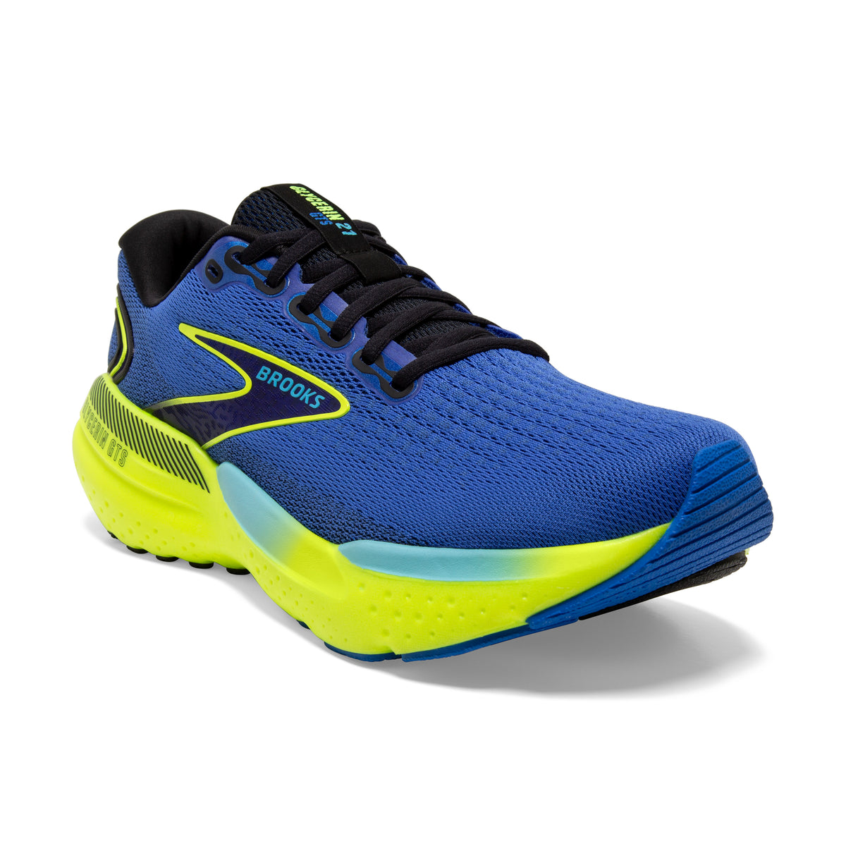 Brooks Mens Trainer Glycerin GTS 21 Blue Nightlife Black