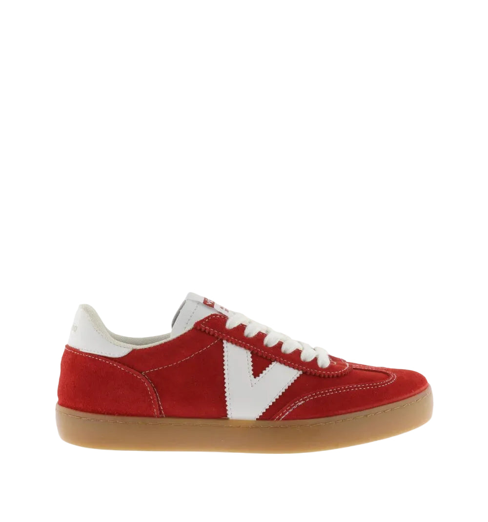 Victoria women's red suede trainer
