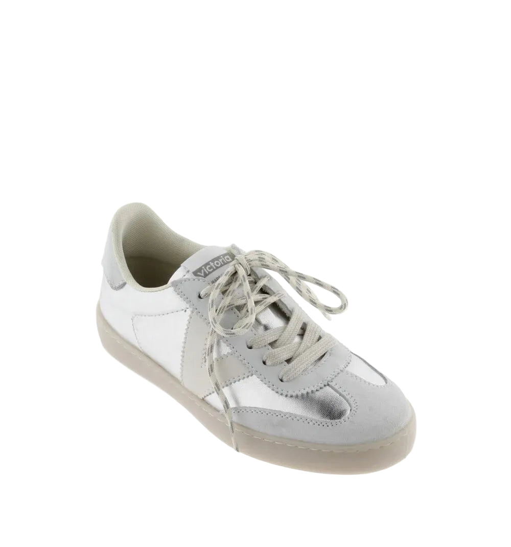 Victoria Womens Trainer 1126235 Metallic Plata