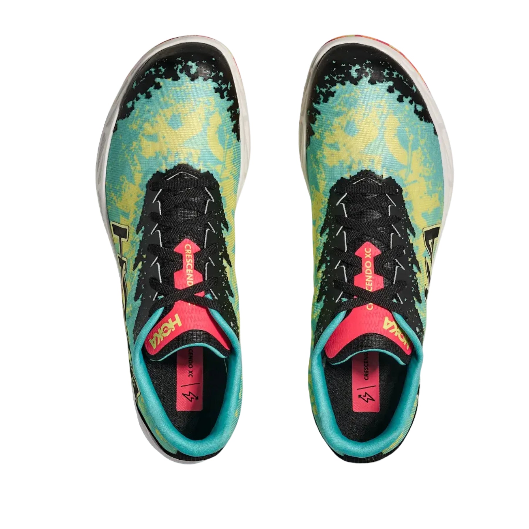 Hoka Adults Running Spikes Crescendo XC Cielo Blue/Yuzu