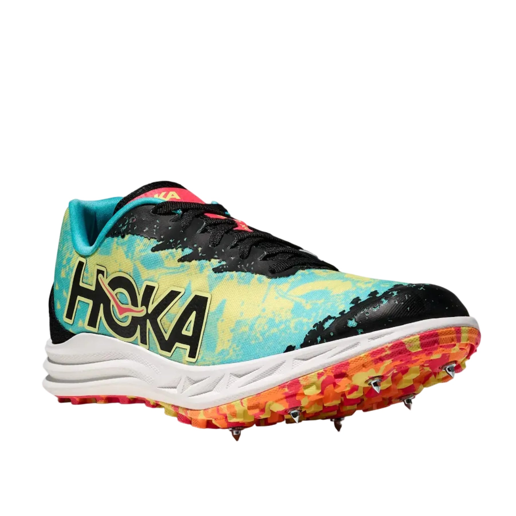 Hoka Adults Running Spikes Crescendo XC Cielo Blue/Yuzu