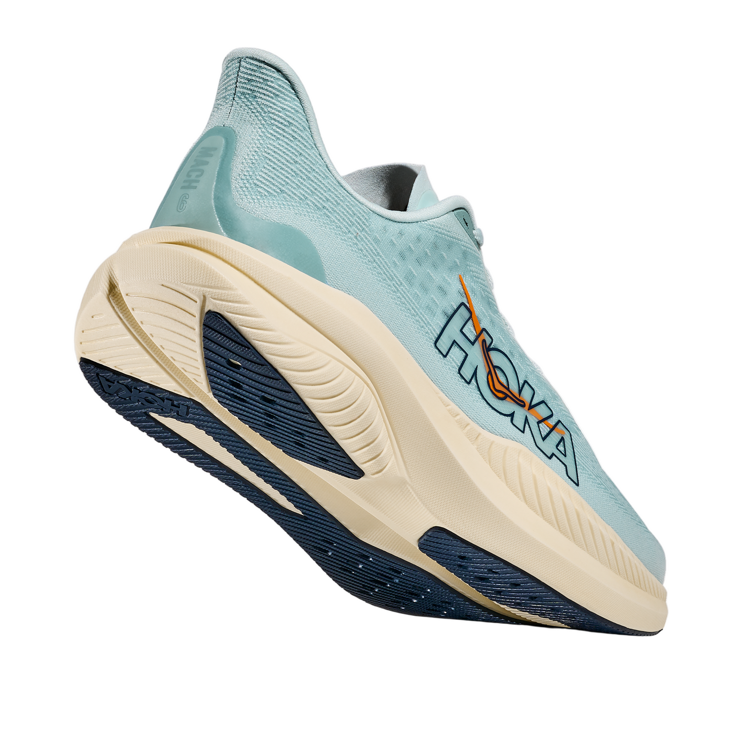 Hoka Mens Trainer Mach 6 Clear Sea/Sea Water