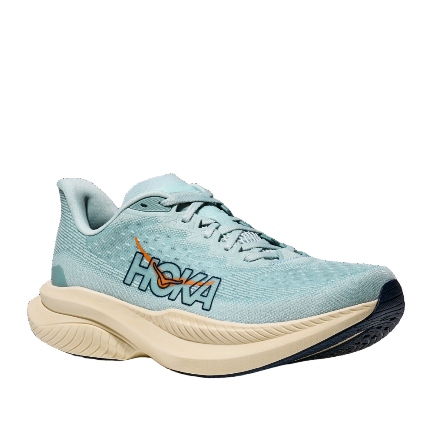Hoka Mens Trainer Mach 6 Clear Sea/Sea Water