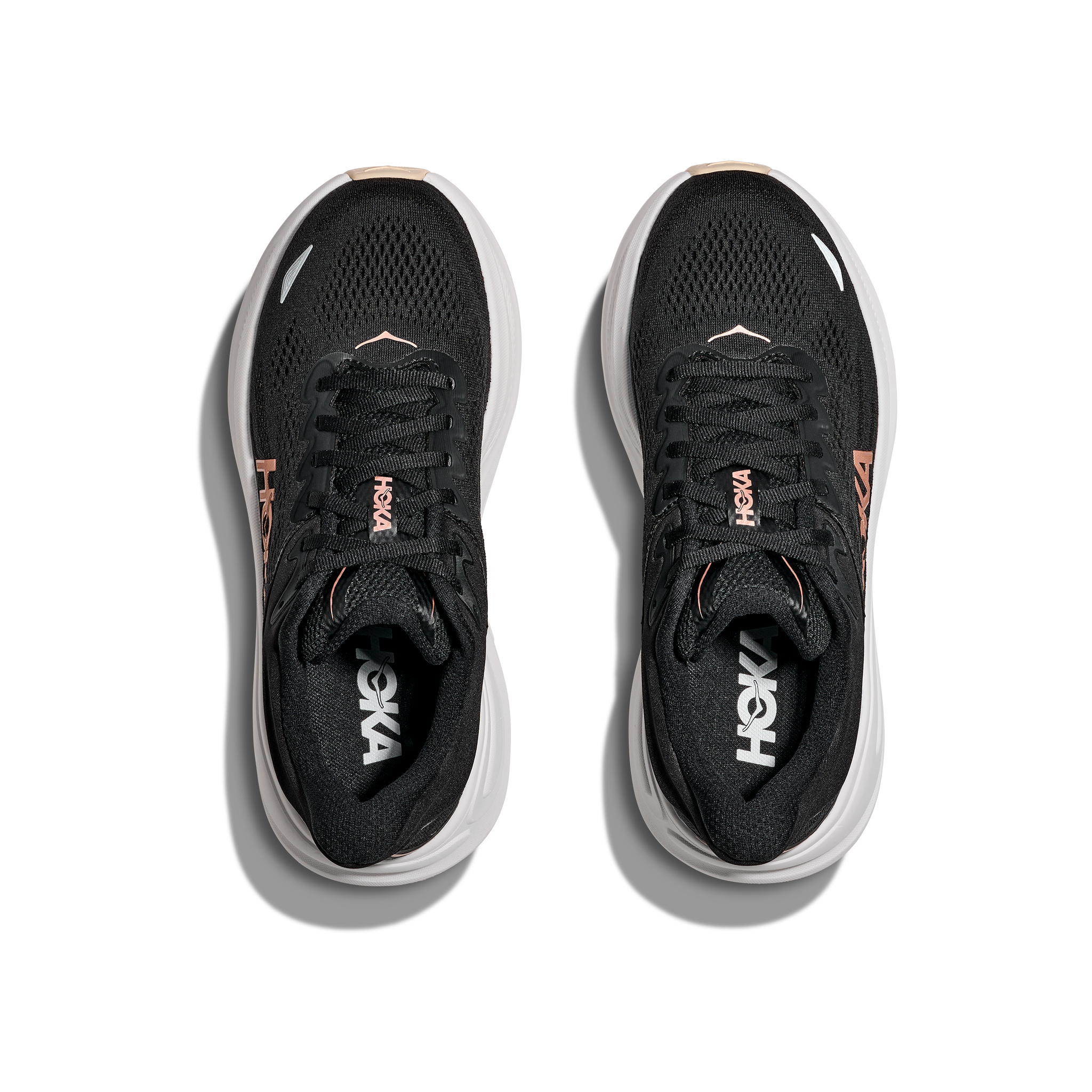 Hoka Womens Trainer Bondi 9 Black/Rose Gold