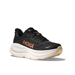 Hoka Womens Trainer Bondi 9 Black/Rose Gold