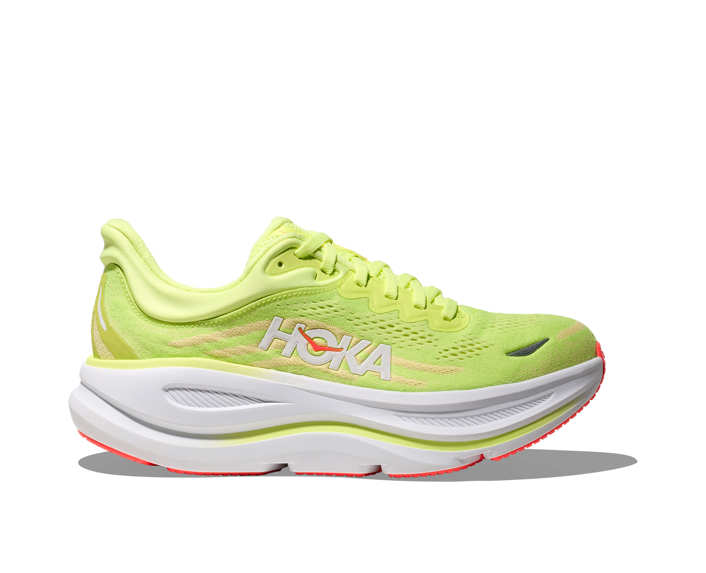 Hoka Womens Trainer Bondi 9 Neon Yuzu/Sunlight