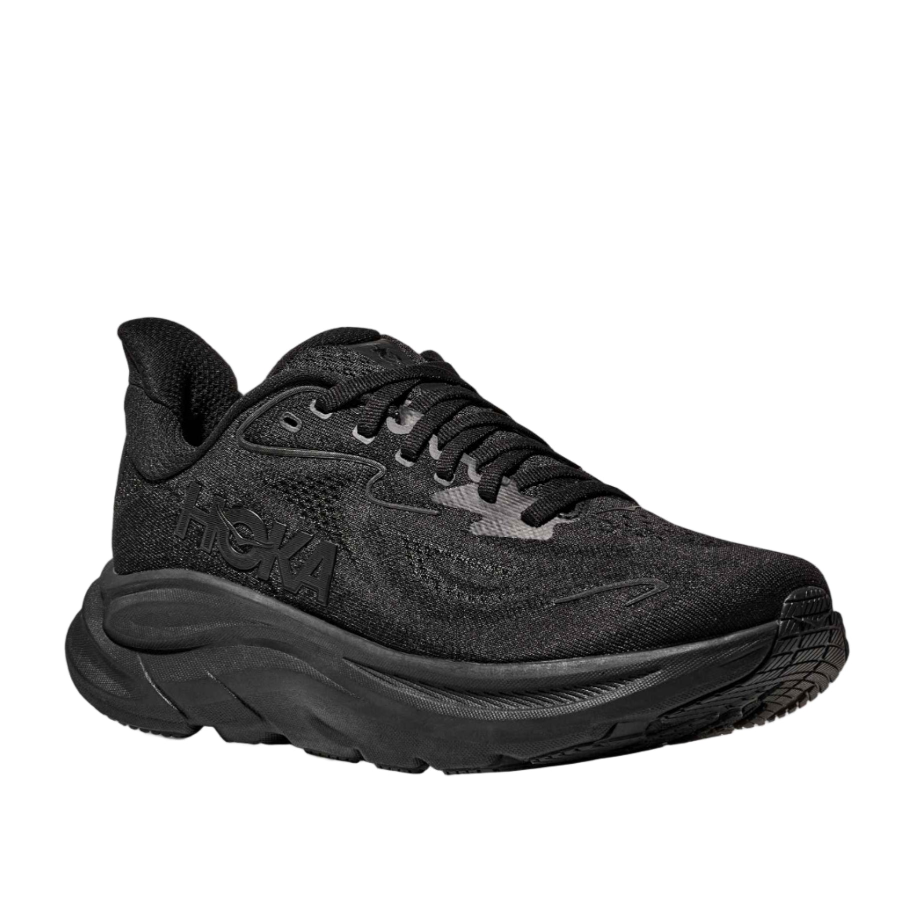 Hoka men's black mesh trainer
