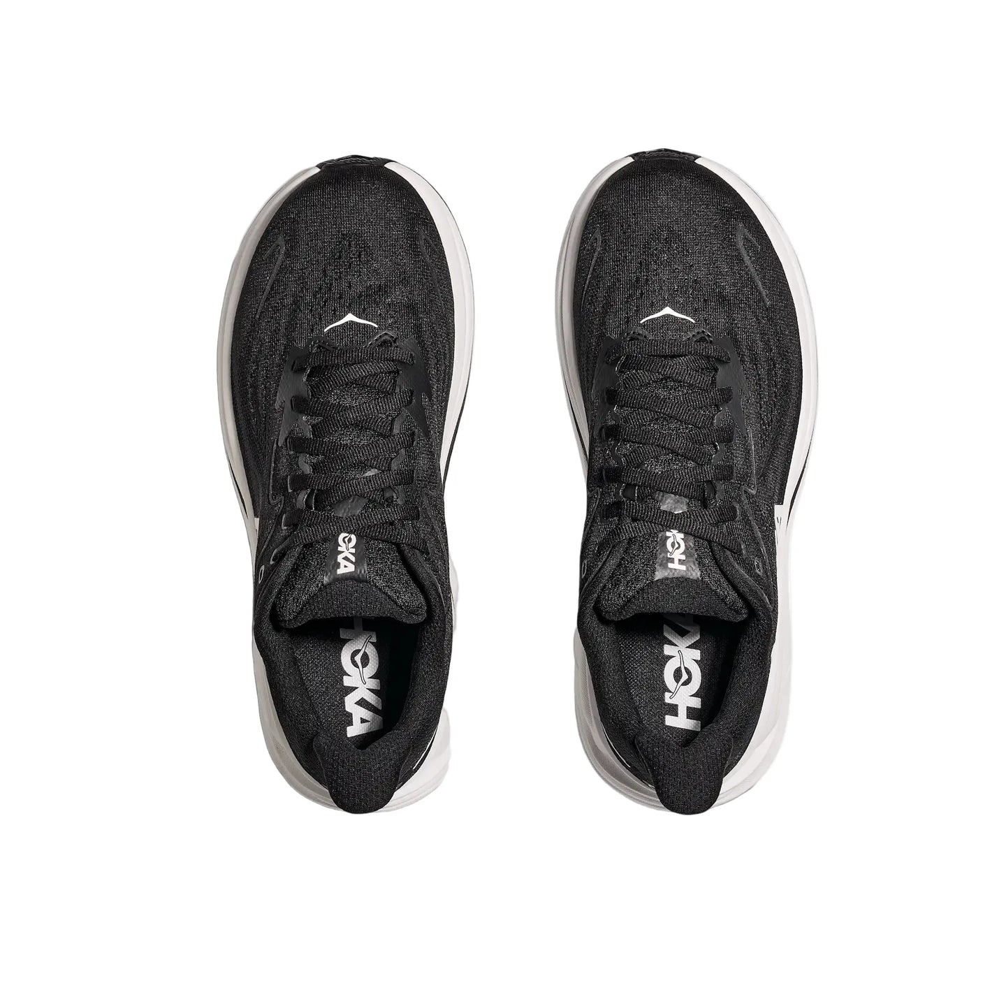 Hoka Mens Trainer Clifton 10 Wide Black/White