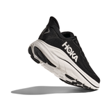Hoka women's black and white mesh trainer
