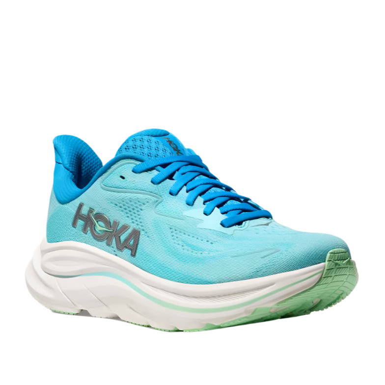Hoka Womens Trainer Clifton 10 Wide Skyward Blue/Cielo Blue