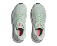 Hoka Womens Trainer Clifton 10 Sea Glass/Neon Flame