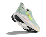 Hoka Womens Trainer Clifton 10 Wide Sea Glass/Neon Flame