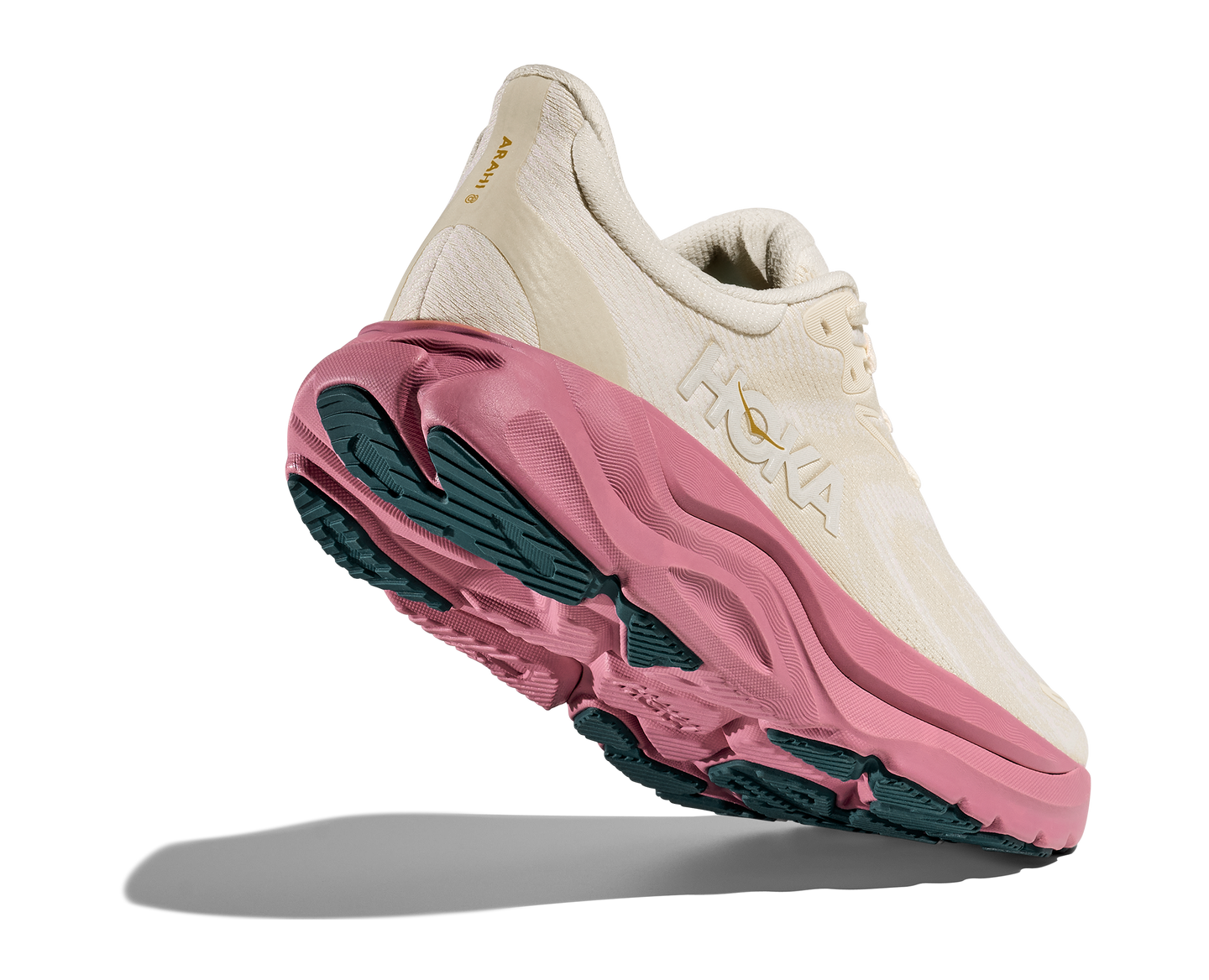 Hoka Womens Trainer Arahi 8 Alabaster/Lingonberry