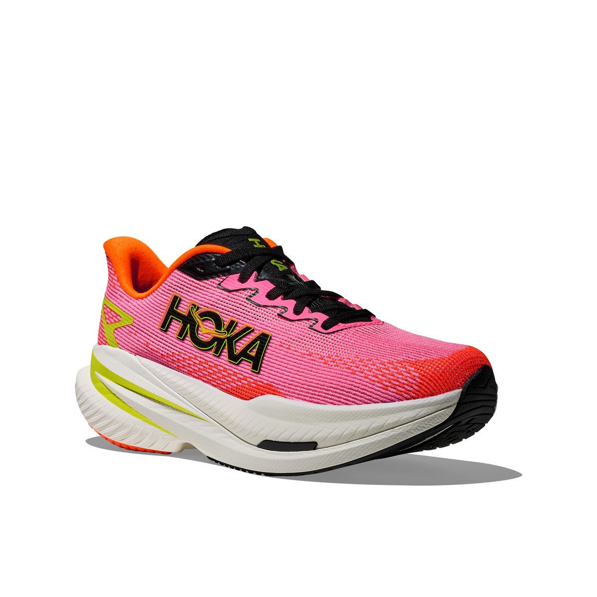 Hoka Womens Trainer Mach X 3 Neon Rose/Neon Tangerine