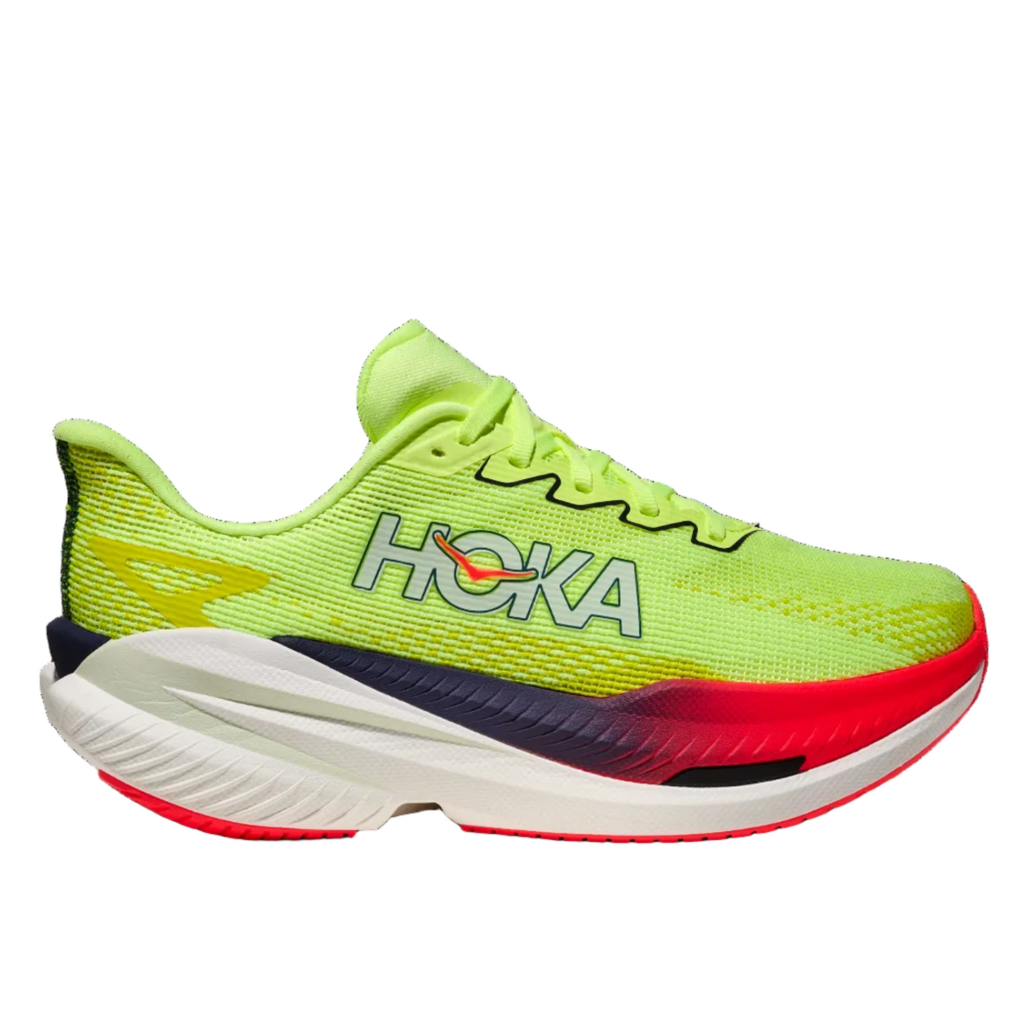 Hoka Mens Trainer Mach X 3 Neon Yuzu/Squid Ink