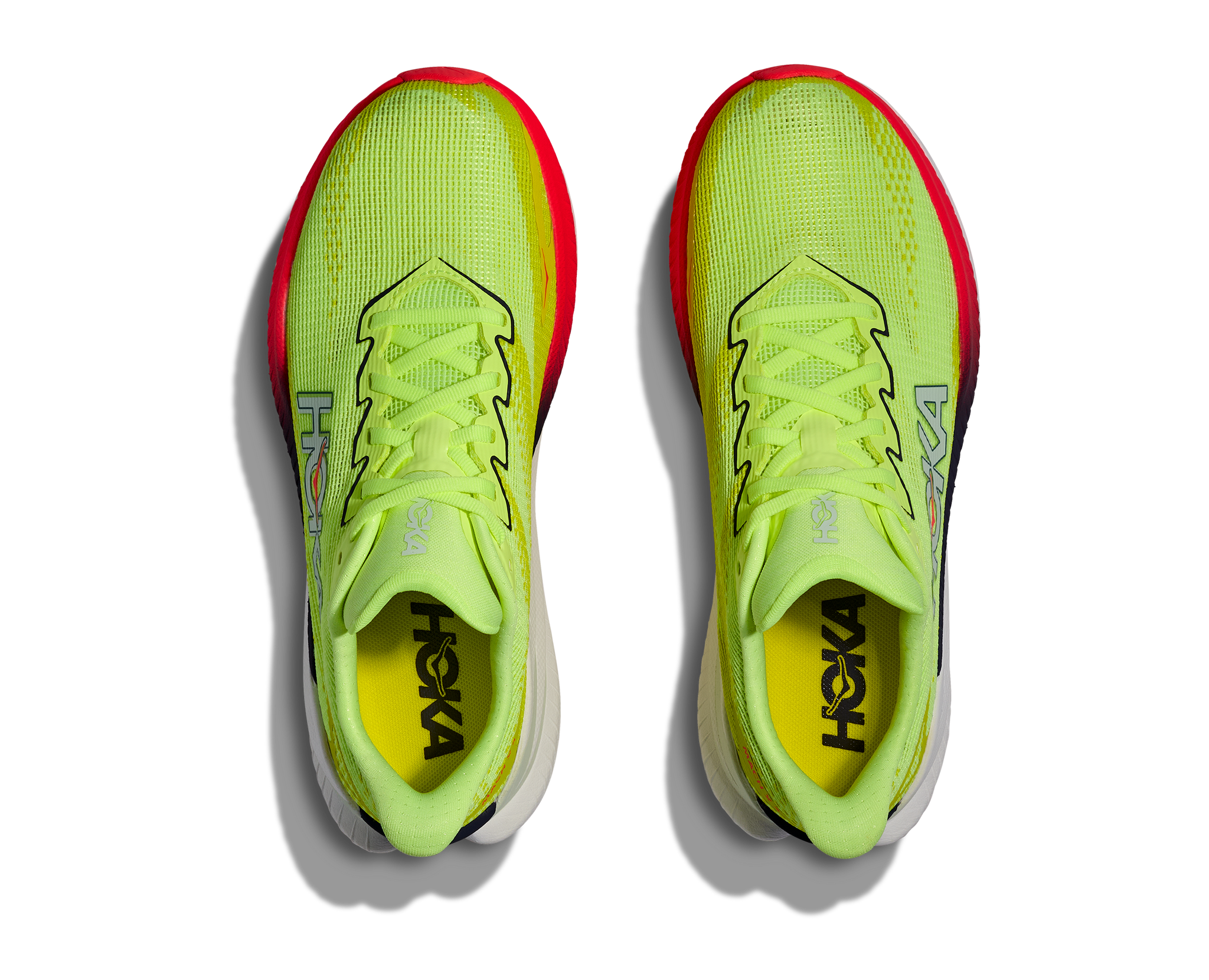 Hoka Mens Trainer Mach X 3 Neon Yuzu/Squid Ink