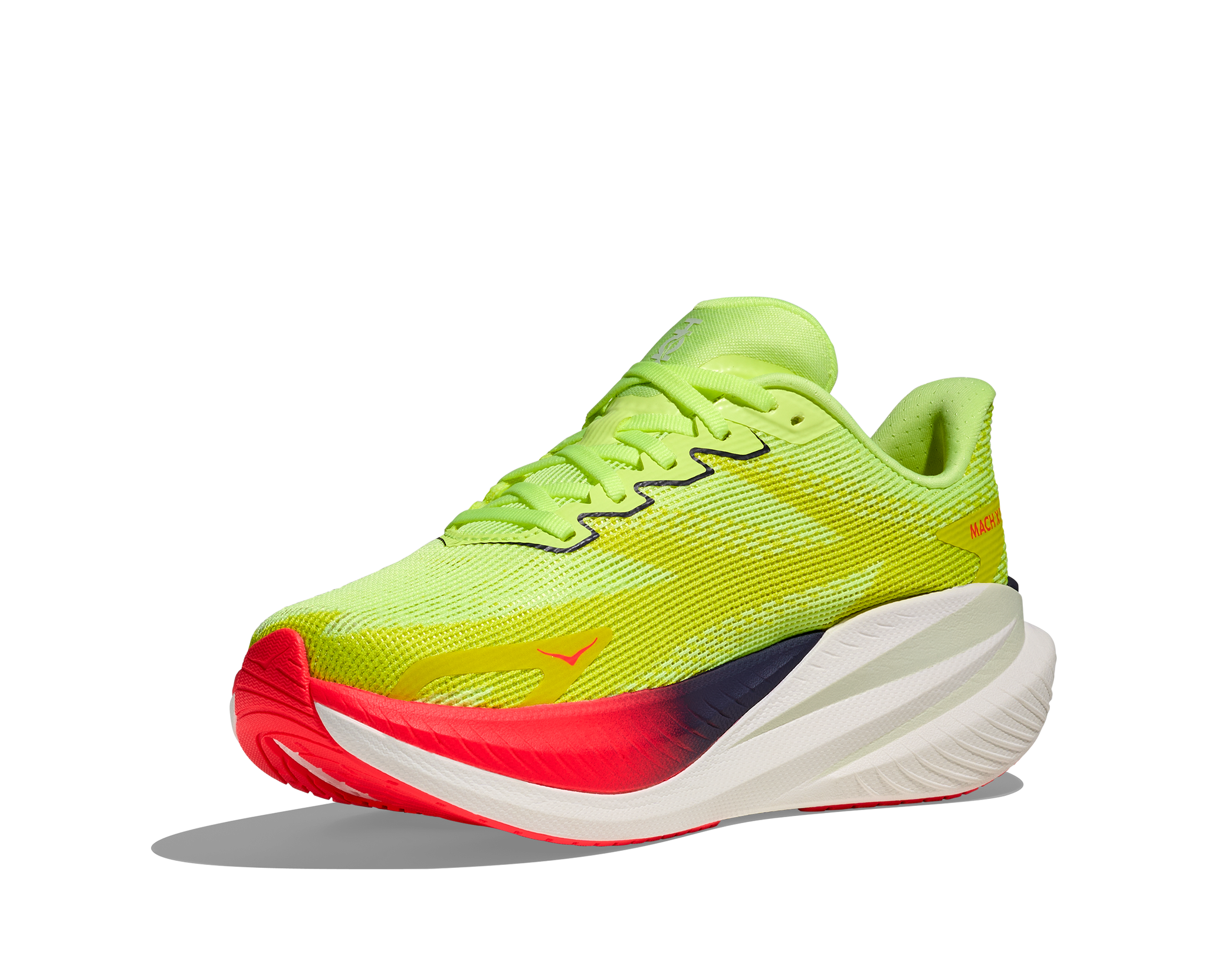 Hoka Mens Trainer Mach X 3 Neon Yuzu/Squid Ink