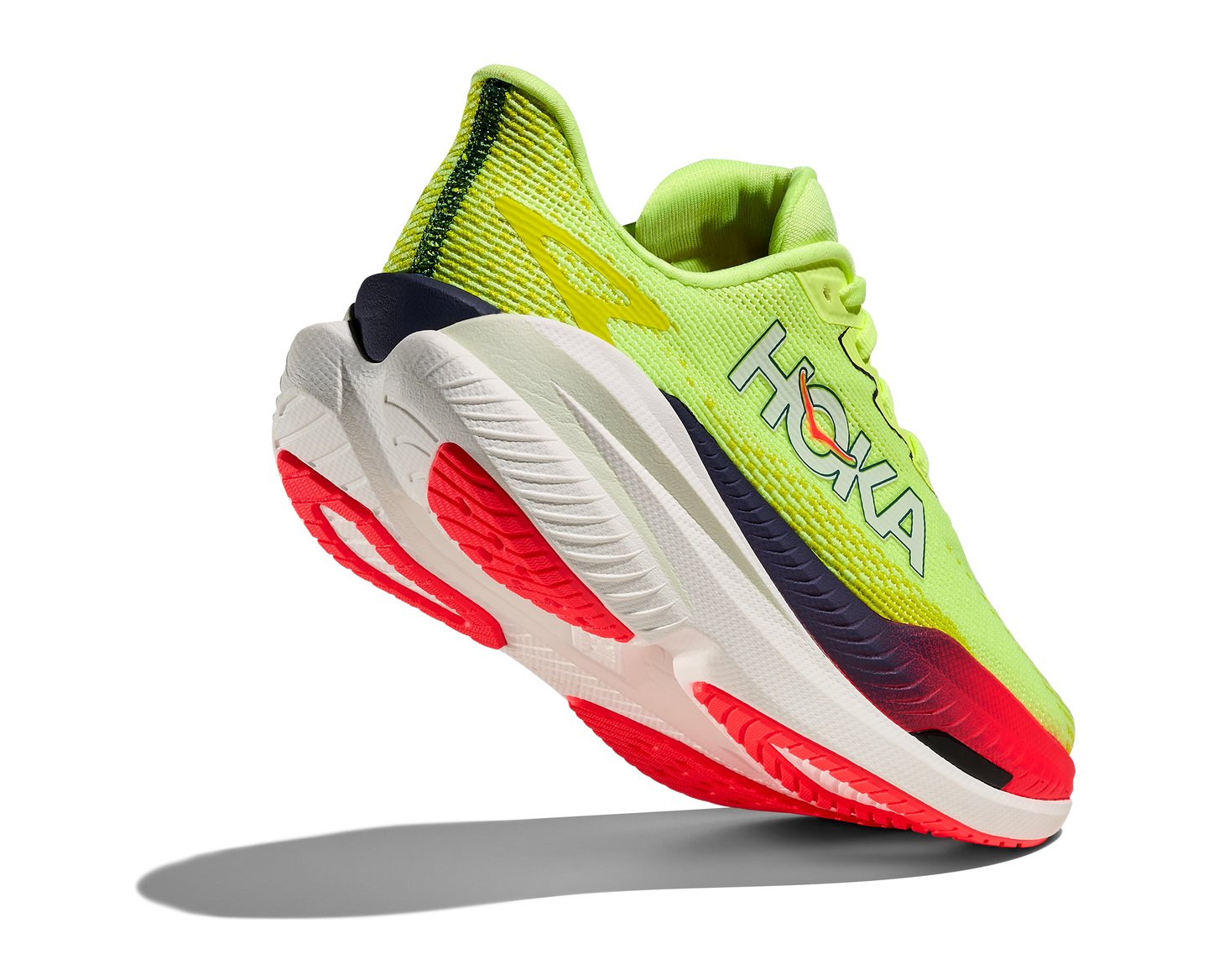 Hoka Mens Trainer Mach X 3 Neon Yuzu/Squid Ink