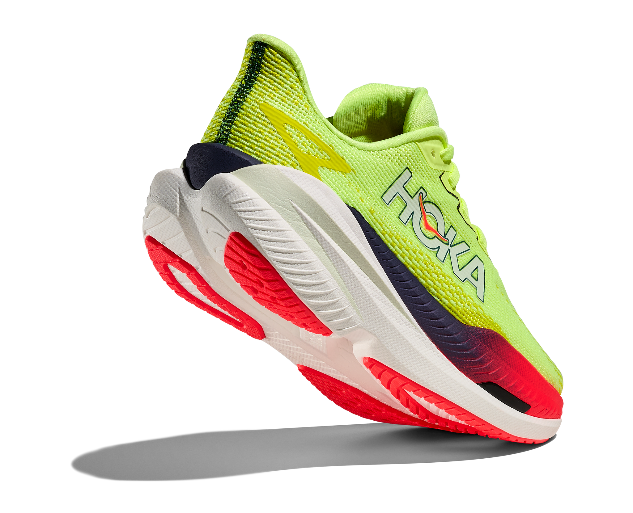 Hoka Mens Trainer Mach X 3 Neon Yuzu/Squid Ink