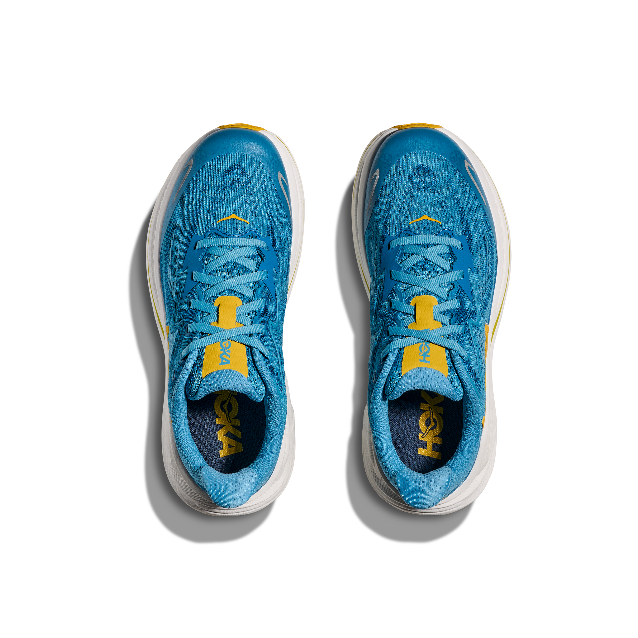Hoka kids' blue lace-up trainer