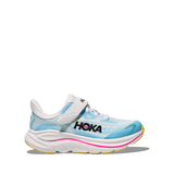 Hoka kids' blue trainer with velcro