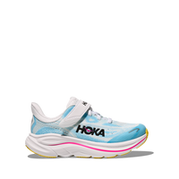 Hoka kids' blue trainer with velcro