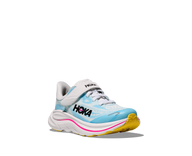 Hoka kids' blue trainer with velcro