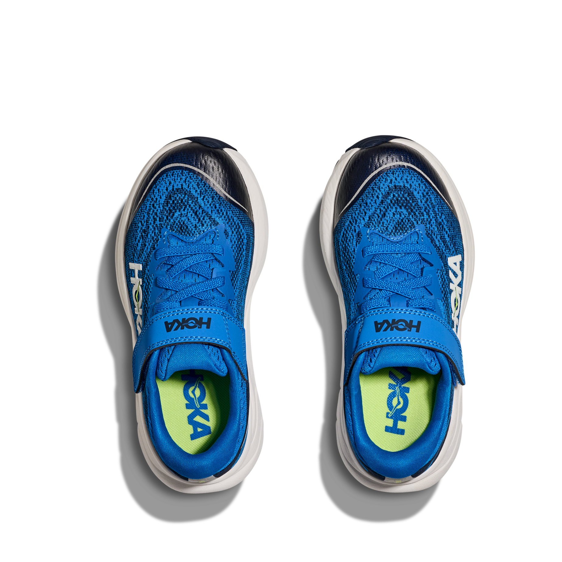 Hoka boys' navy mesh trainer