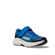 Hoka boys' navy mesh trainer