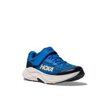 Hoka boys' navy mesh trainer