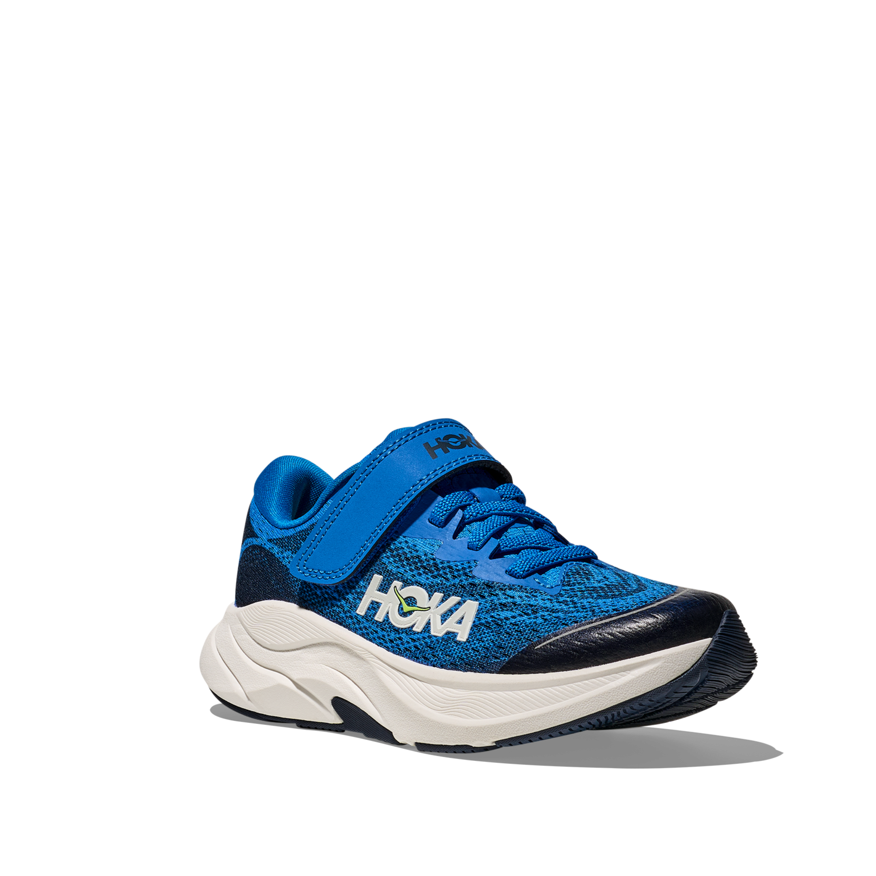 Hoka boys' navy mesh trainer