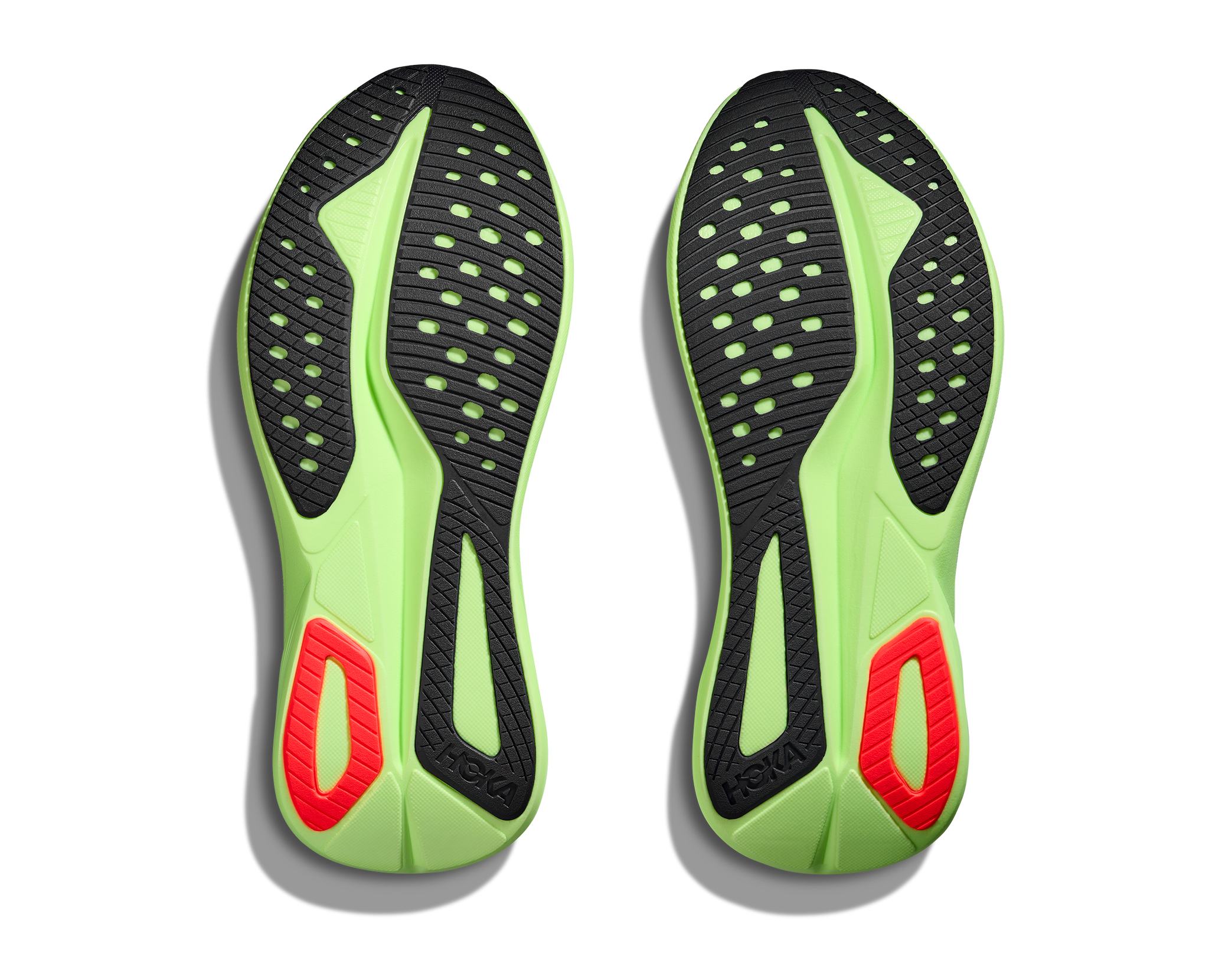 Hoka Mens Trainer Mach 7 Frost/Neon Yuzu
