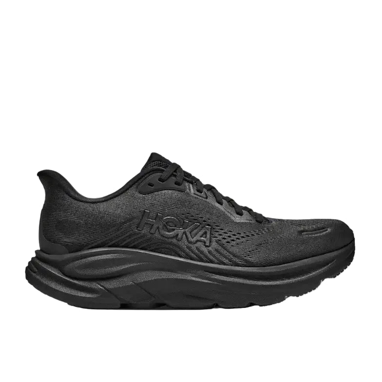 Hoka men's Clifton 11 black running trainers