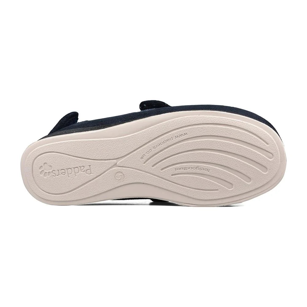 Padders Womens Slipper Enfold Navy