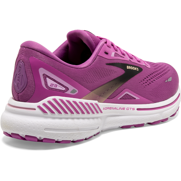 Brooks Womens Trainer Adrenaline GTS 23 Orchid Black Purple Donaghys