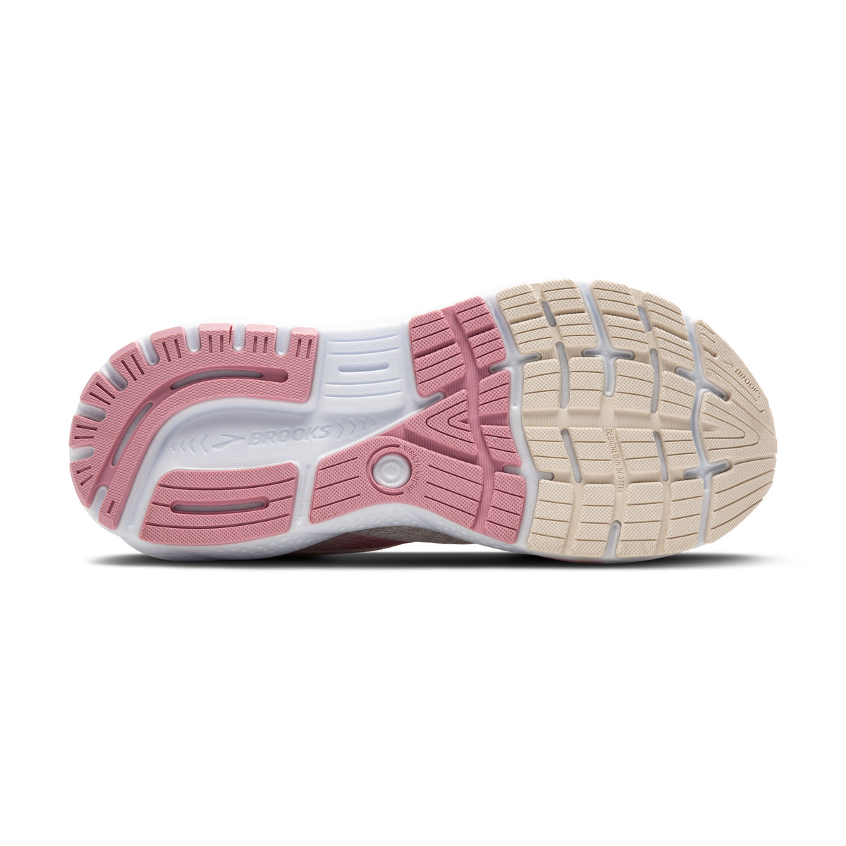 Brooks Womens Trainer Ghost 16 Coconut Zephyr White Donaghys