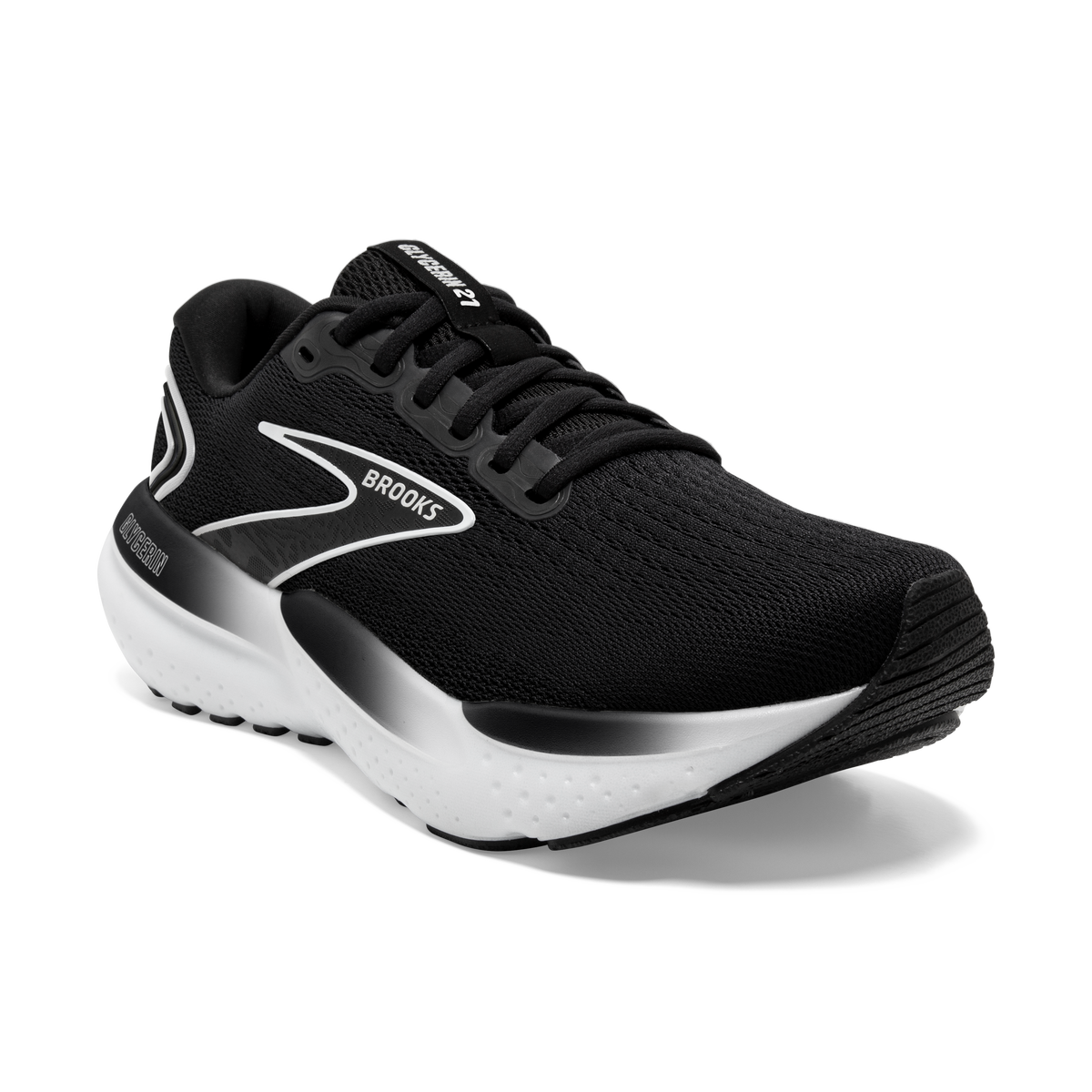 Brooks Womens Trainer Glycerin 21 Black Grey White Donaghys