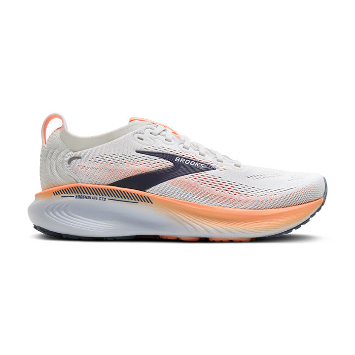 Brooks Womens Trainer Adrenaline GTS 25 Oyster Mushroom/Peach/Grape